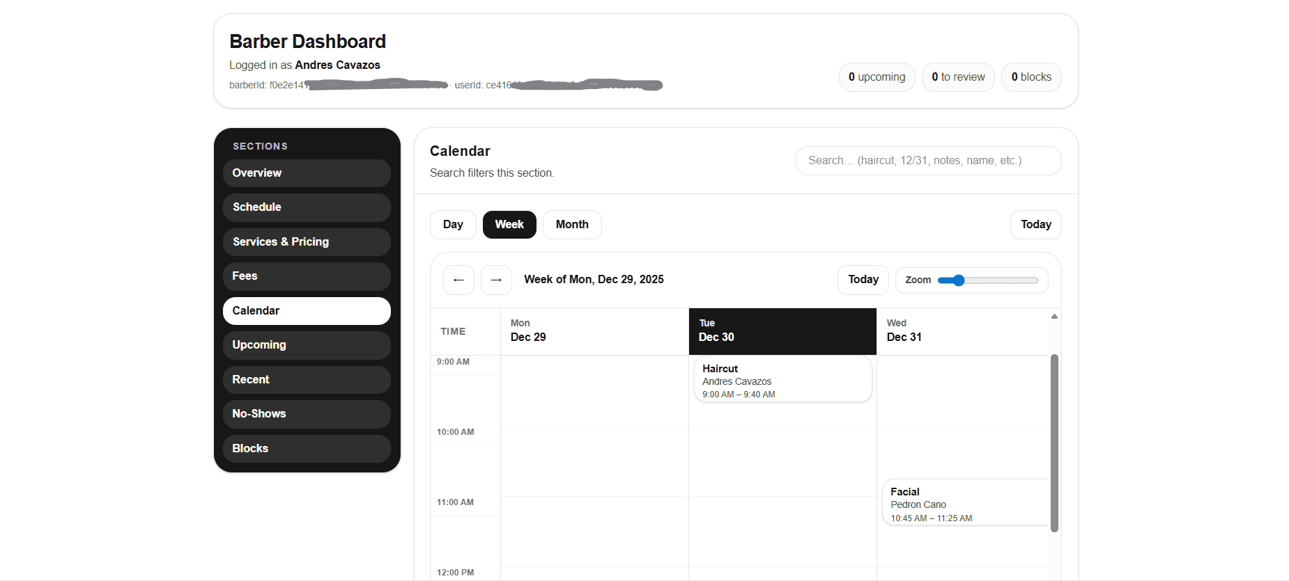 Admin Dashboards & Visibility